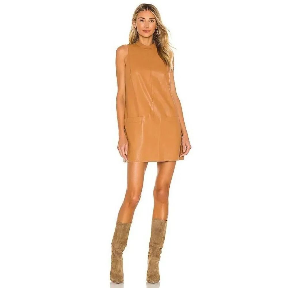 Amanda Uprichard Mayer Dress in Camel M